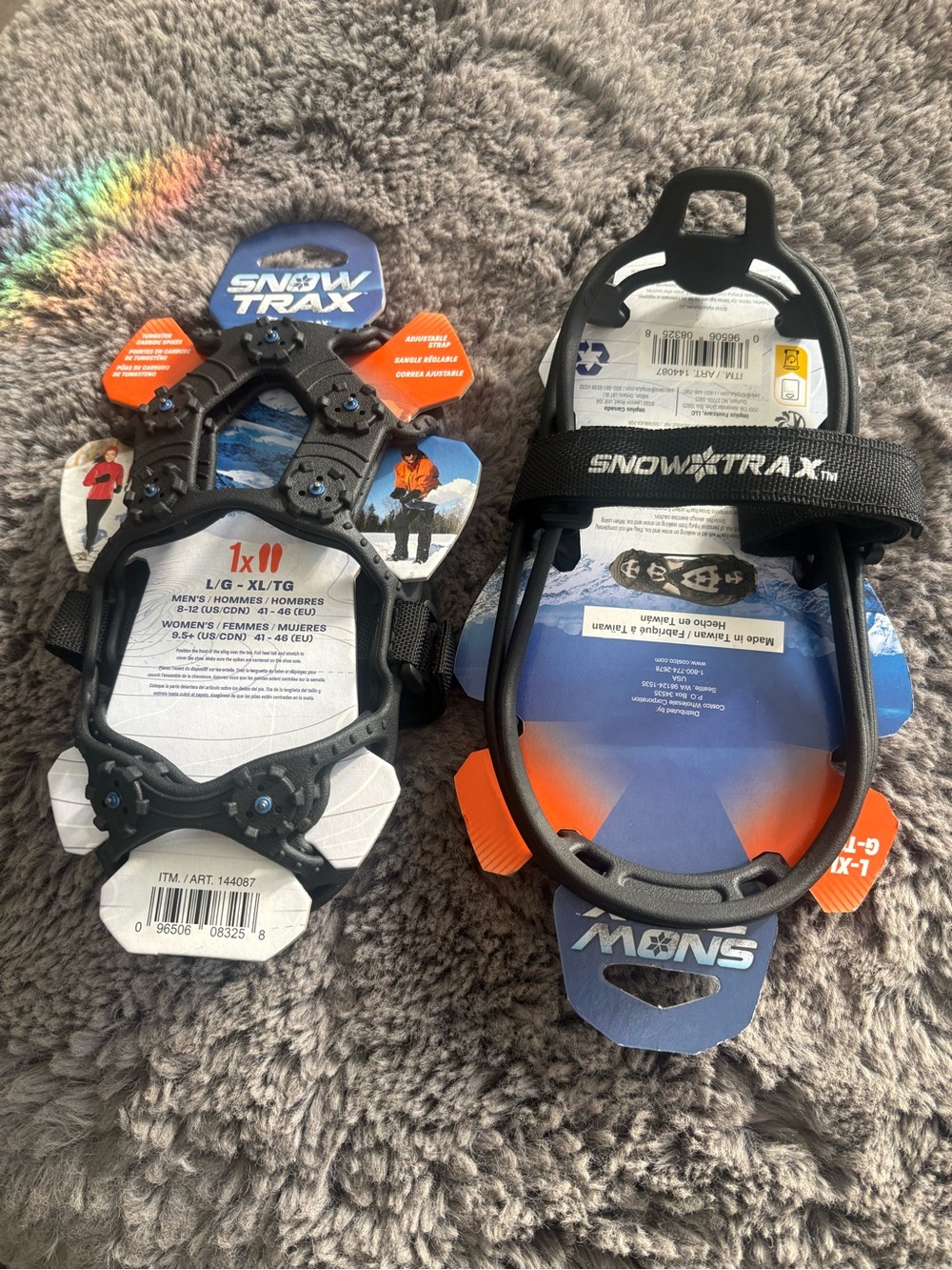 SNOW TRAX Ice Traction Cleats - Black Men’s size 8-12 or women’s size 9.5 plus!